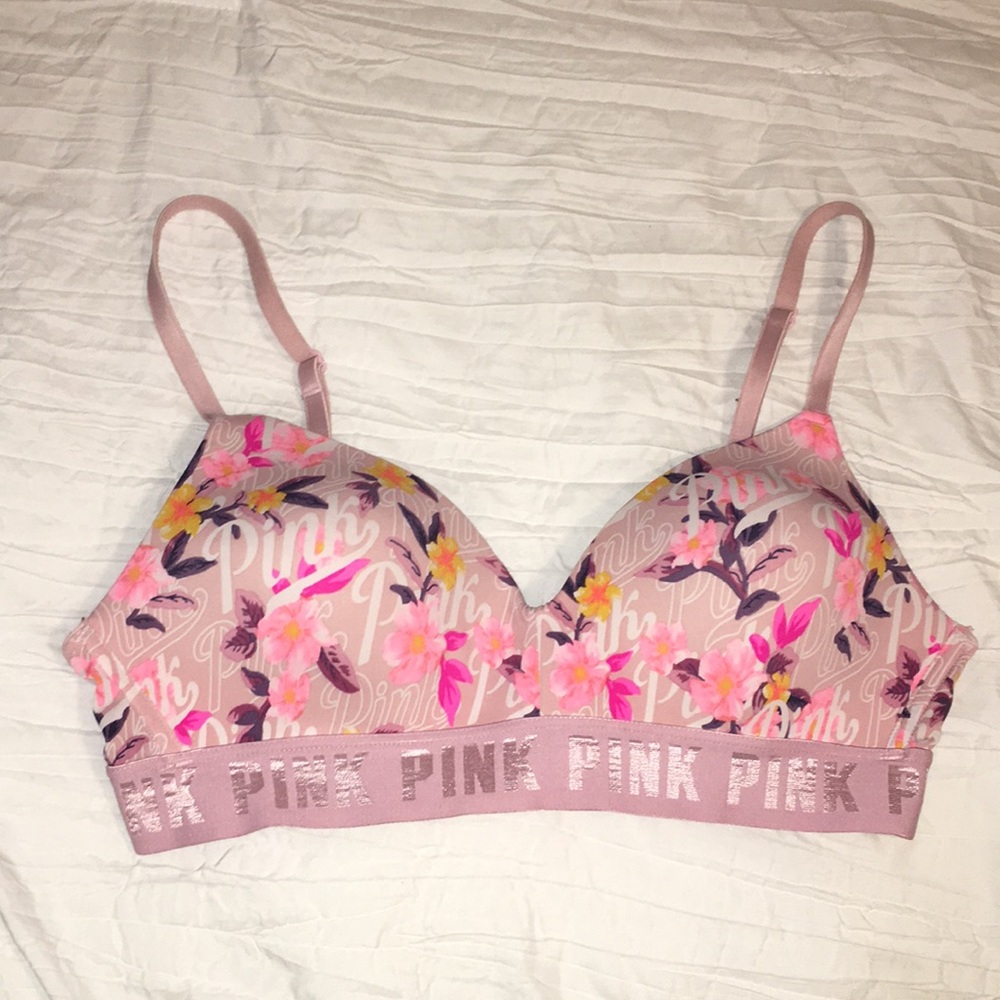 Pink Victoria’s Secret bra